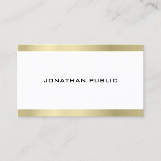 Minimalist Elegant Modern Professional Plain Business Card (Front)