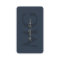Minimalist Elegant Monogram Dark Blue QR