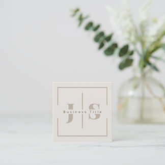 Minimalist Elegant Monogram Pro Business Card