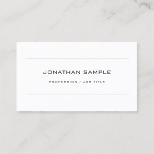 Minimalist Elegant Monogrammed Plain Design Doctor Business Card