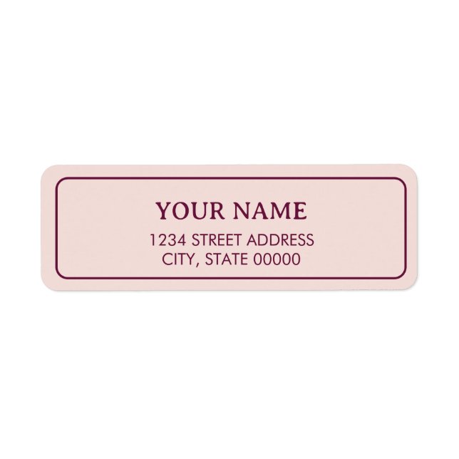 Minimalist Elegant Pale Blush Pink  (Front)
