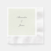 Minimalist Elegant Paper Napkin Template