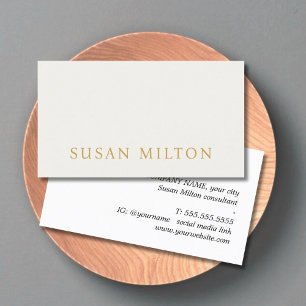 Minimalist Elegant Pastel Bold Consultant Business Card