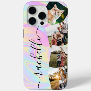 Minimalist Elegant Personalized Photo Collage iPhone 15 Pro Max Case