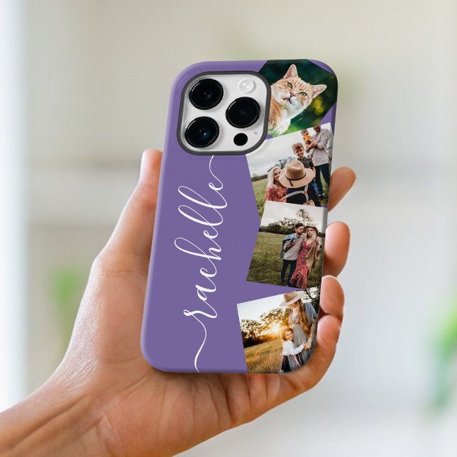 Minimalist Elegant Personalized Photo Collage Case-Mate iPhone Case (Creator Uploaded)