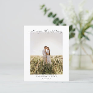 Minimalist Elegant Photo Budget Christmas Card