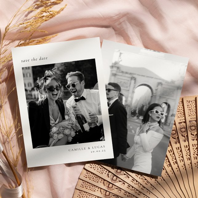 Minimalist Elegant Photo Save the date Invitation (Creator Uploaded)