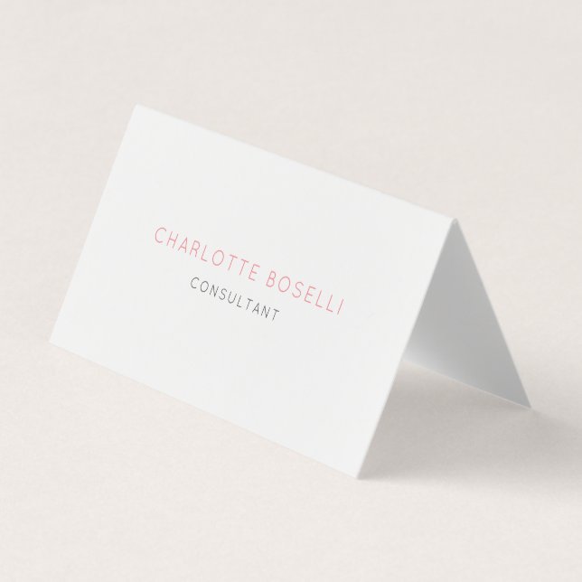 Minimalist Elegant Professional Business Card (Front)