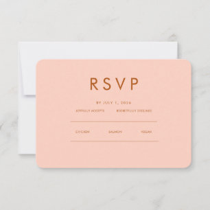 Minimalist Elegant RSVP & QR Website Card