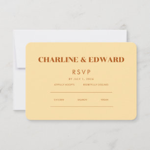 Minimalist Elegant RSVP & QR Website Card