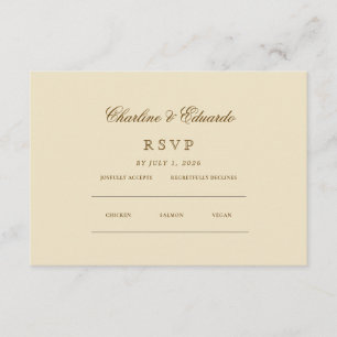 Minimalist Elegant   RSVP & QR Website Enclosure Card