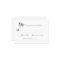 Minimalist Elegant RSVP Simple Black White