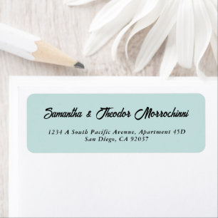 Minimalist Elegant Sage Green Return Address