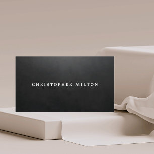 Minimalist Elegant Texture Black&White Consultant Business Card