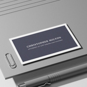 Minimalist Elegant Texture Blue Consultant Business Card