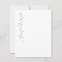 Minimalist elegant unique modern plain grey white