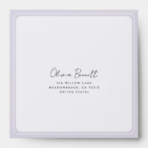 Minimalist Elegant Wedding Envelope