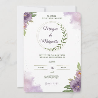 Minimalist Elegant Wedding Invitation