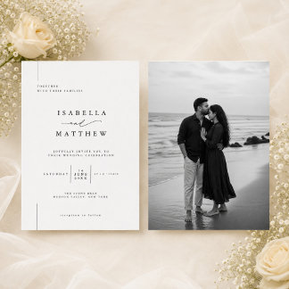 Minimalist Elegant Wedding Invitation