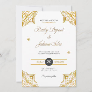 Minimalist Elegant Wedding Invitation Card