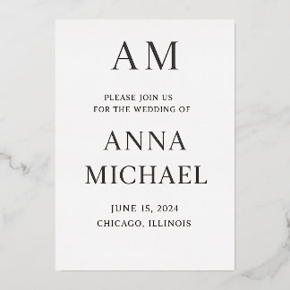 Minimalist Elegant Wedding Invitation – Luxury Sty