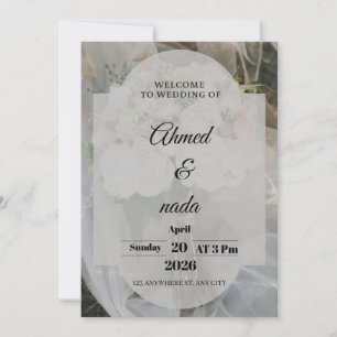 Minimalist Elegant Wedding Invitation Modern Cal