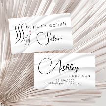 Minimalist Elegant White Professional Salon