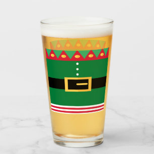 Minimalist Elf Christmas Glass