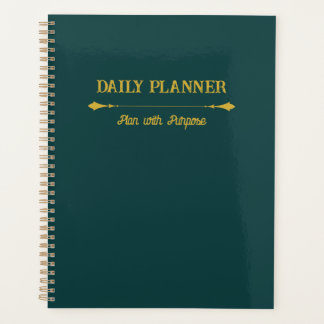 Minimalist Emerald Gold Planner