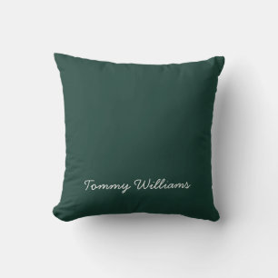 Minimalist Emerald Green Professional Simple Throw Pillow