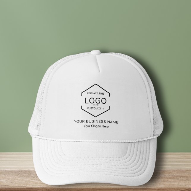 Minimalist Employee Staff Company Business Logo Trucker Hat (Creator Uploaded)