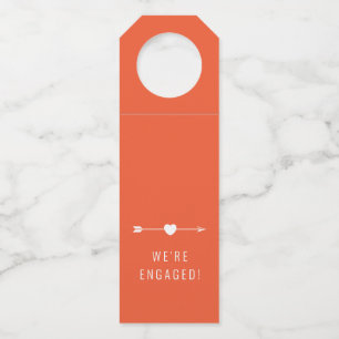Minimalist   Engagement   Bold Peach Bottle Hanger