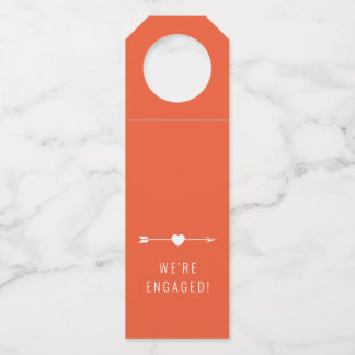 Minimalist | Engagement | Bold Peach Bottle Hanger