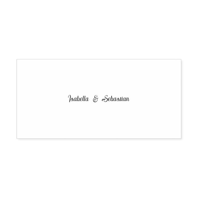 Minimalist Eucalyptus Wedding Initial Rubber Stamp (Design)