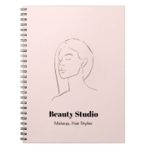 Minimalist Face Logo Hair Beauty Makeup Pink