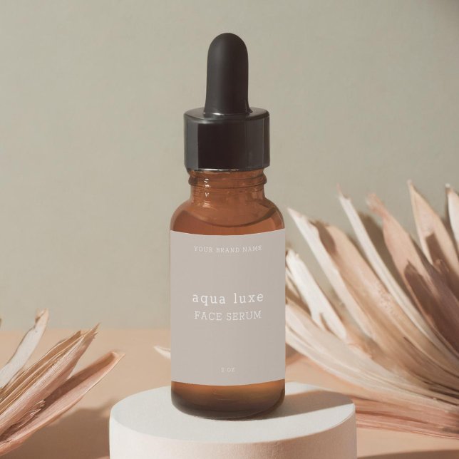 Minimalist Face Serum Label (Creator Uploaded)