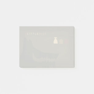 Minimalist Fairy Tales   The 3 Little Pigs Post-it Notes