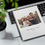 Minimalist Family Name and Photo Planner<br><div class="desc">A simple minimalist family photo calendar planner.  The photo is for placement purposes only and can be replaced with any photo.  All text can be customized.</div>