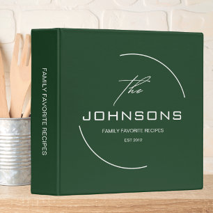 Minimalist Family Recipe Binder