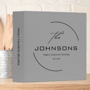 Minimalist Family Recipe  Binder
