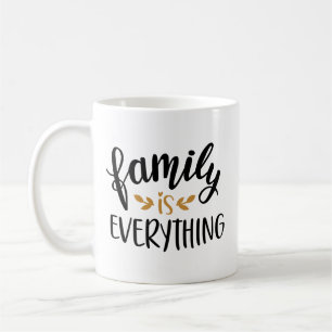 Minimalist Family Reunion Heartfelt Gold Leaf Tree Coffee Mug
