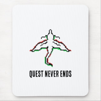 Minimalist Fantasy Dragon Art Mouse Pad