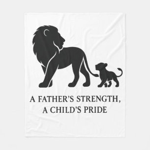 Minimalist Father’s Day Hero Fleece Blanket
