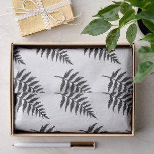 Minimalist Fern – Ink Brush Botanical Design on Tissue Paper