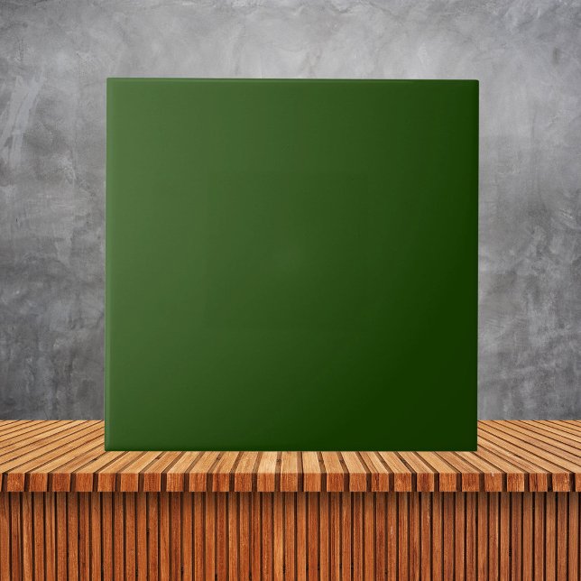 Minimalist Festive Green Plain Solid Colour #1A430 Tile (Creator Uploaded)