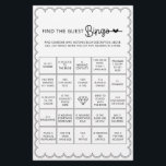 Minimalist find the guest bingo bridal shower game flyer<br><div class="desc">Designed to coordinate with our Scalloped Border Collection, this cute minimalist find the guest bingo bridal shower game features a classic design with a unique twist - the scalloped border is one of a kind, and will surely add a slight retro feel to this game. If you want to catch...</div>