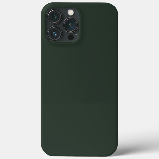 Minimalist Fir Green Plain Solid Simple Colour   Case-Mate iPhone Case (Back)