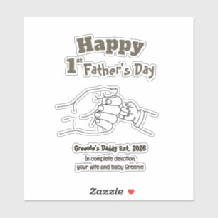 Minimalist First Father’s Day Daddy Anime Style