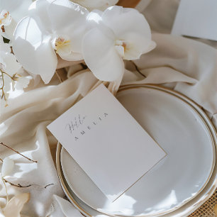 Minimalist Flat Blank Table Guest Place Card
