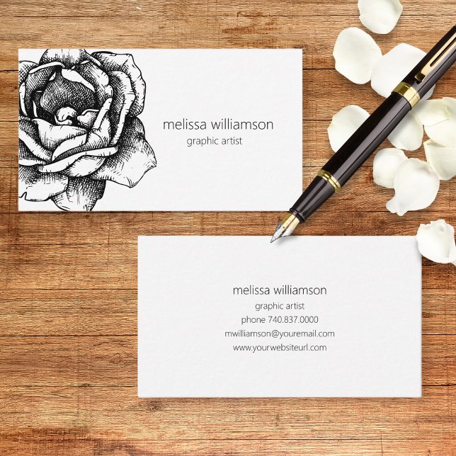 Minimalist Floral Business Card (Creator Uploaded)